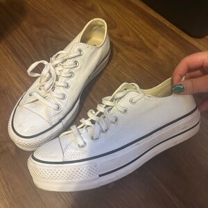 Converse White Low-Top Sneakers